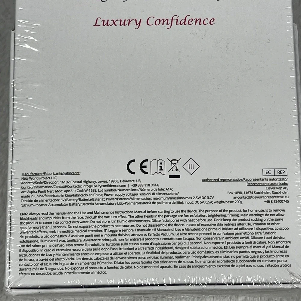 BRAND NEW SEALED‎ LUXURY CONFIDENCE BLACKHEADS TREATMENT KIT 2.0